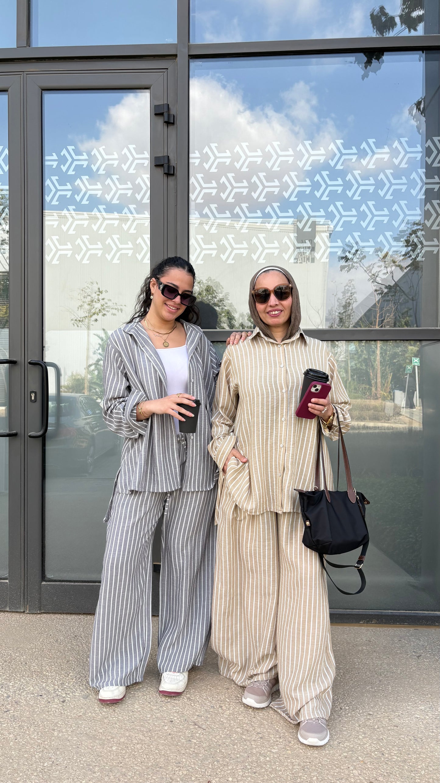 The stripes linen set