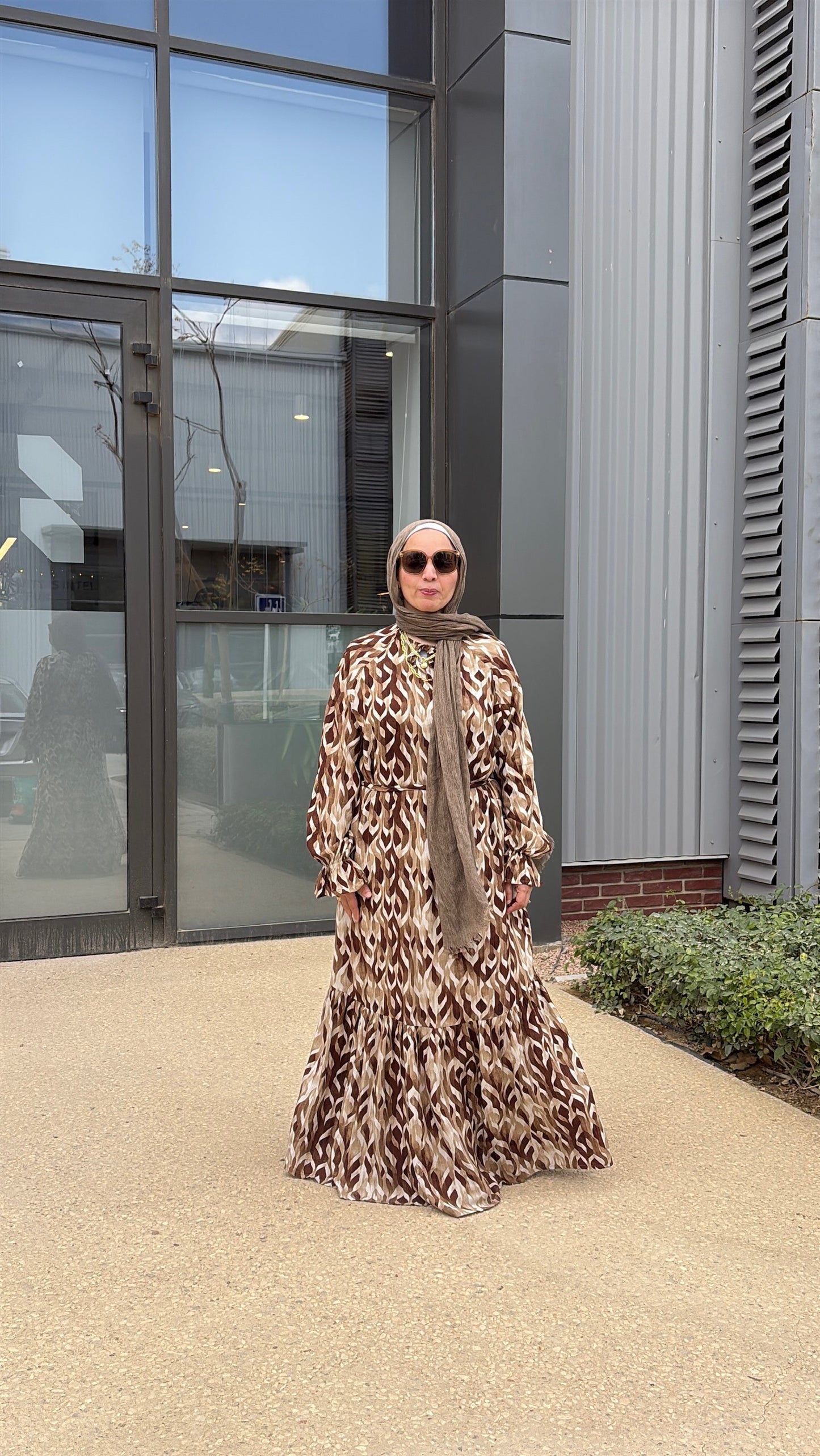 Cotton viscose dress