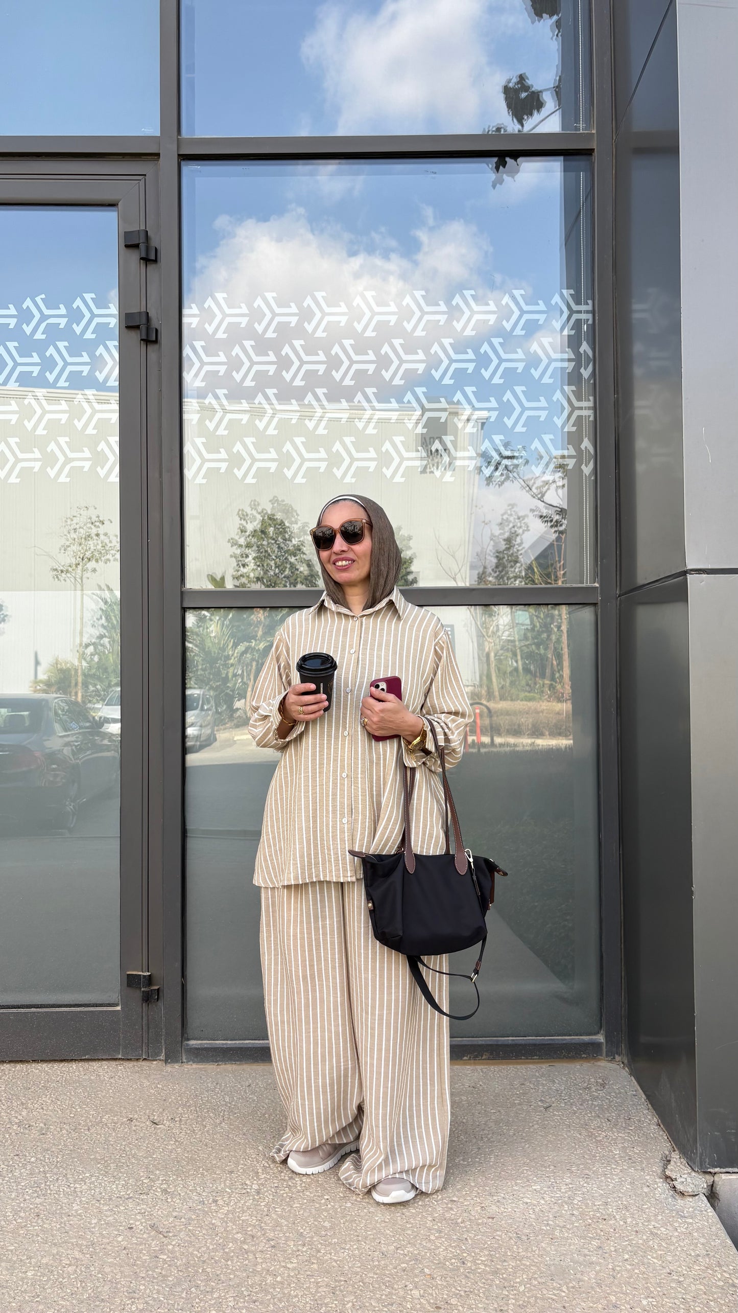 The stripes linen set