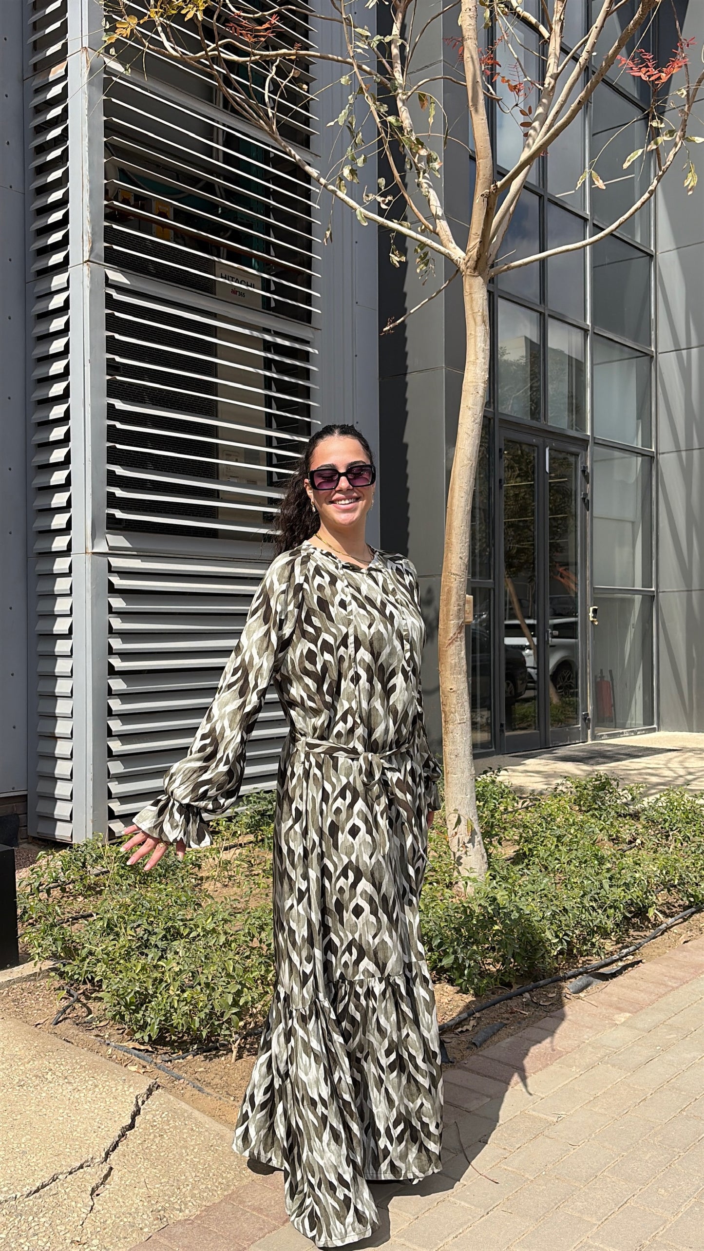 Cotton viscose dress